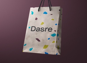 Realistic Paper Shopping / Gift Bag Mockup