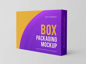 Rechteck -Box -Verpackung Mockup Set