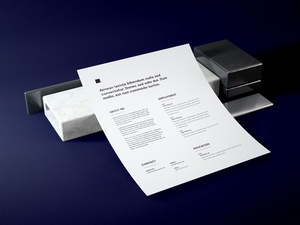 Stationery, Resume Document & Business Card Mockup Set