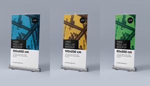 Roll-up / Pull-up Banner Stand Mockup Files