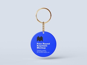 Round Key Ring / Keychain Mockup