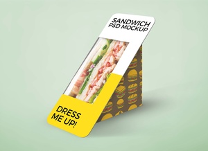 Maquette d'emballage de sandwich