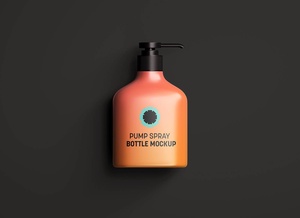Sanitizer/Body Lotion Spray Bottle Mockup