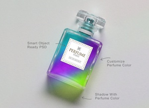 Aroma / perfume / Mockup de botella de spray