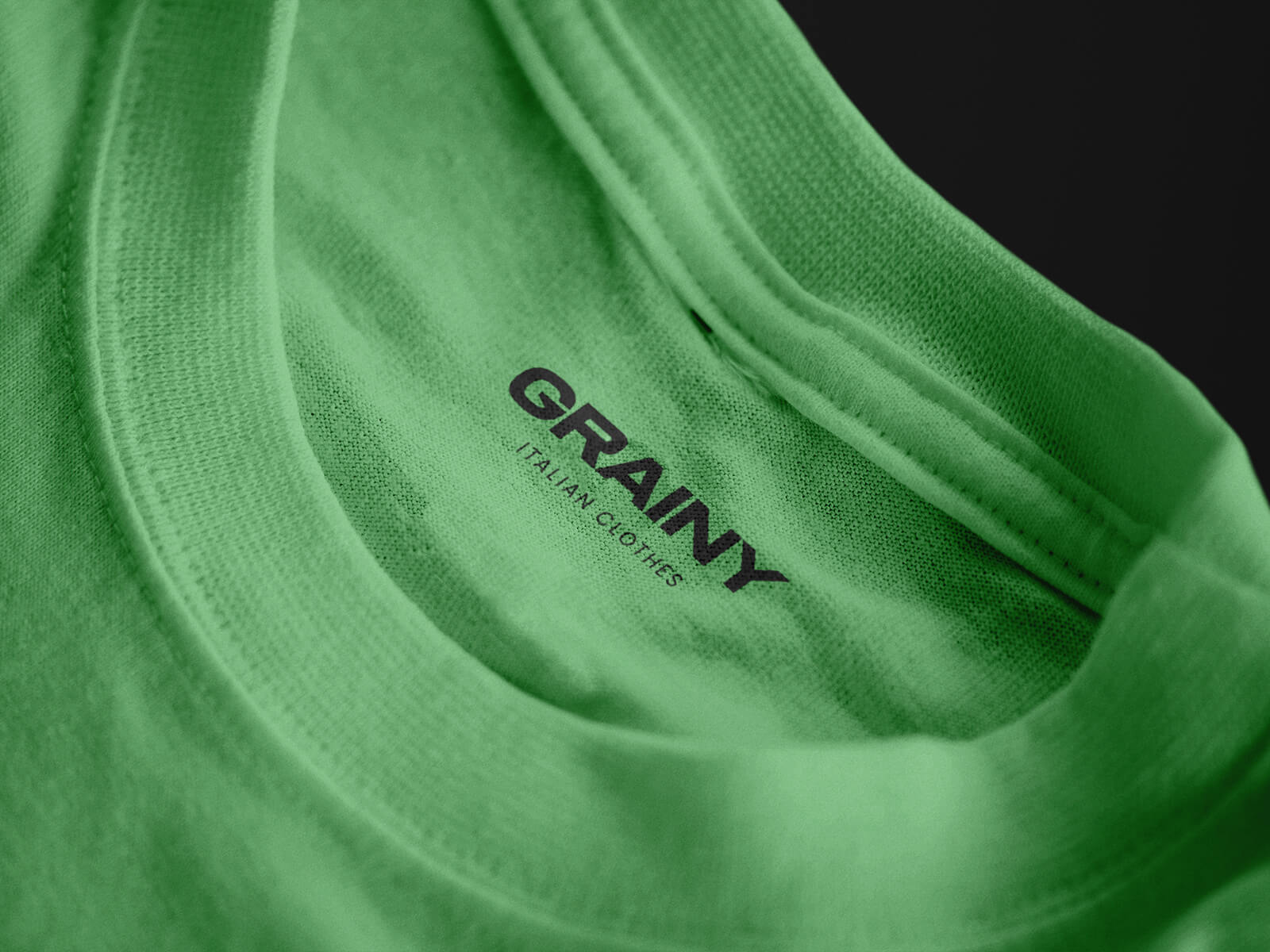 Screen Printed T-Shirt Label Mockup