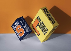 Set of Packaging Boxes Mockup
