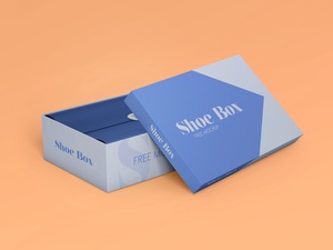 Shoe Box Packaging Mockup Set