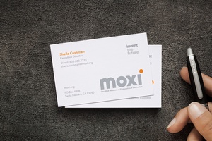 One Sided White Business Card Mockup