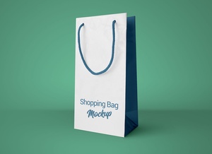 Simple Paper Shopping Bag Mockup