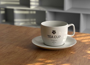 Simple Tea Cup Mockup