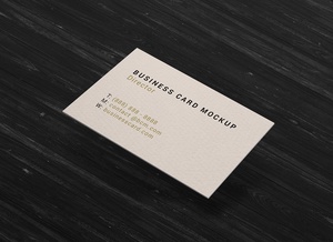 Thick Business Card Mockup