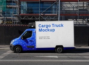 Small Cargo Truck / Van Mockup