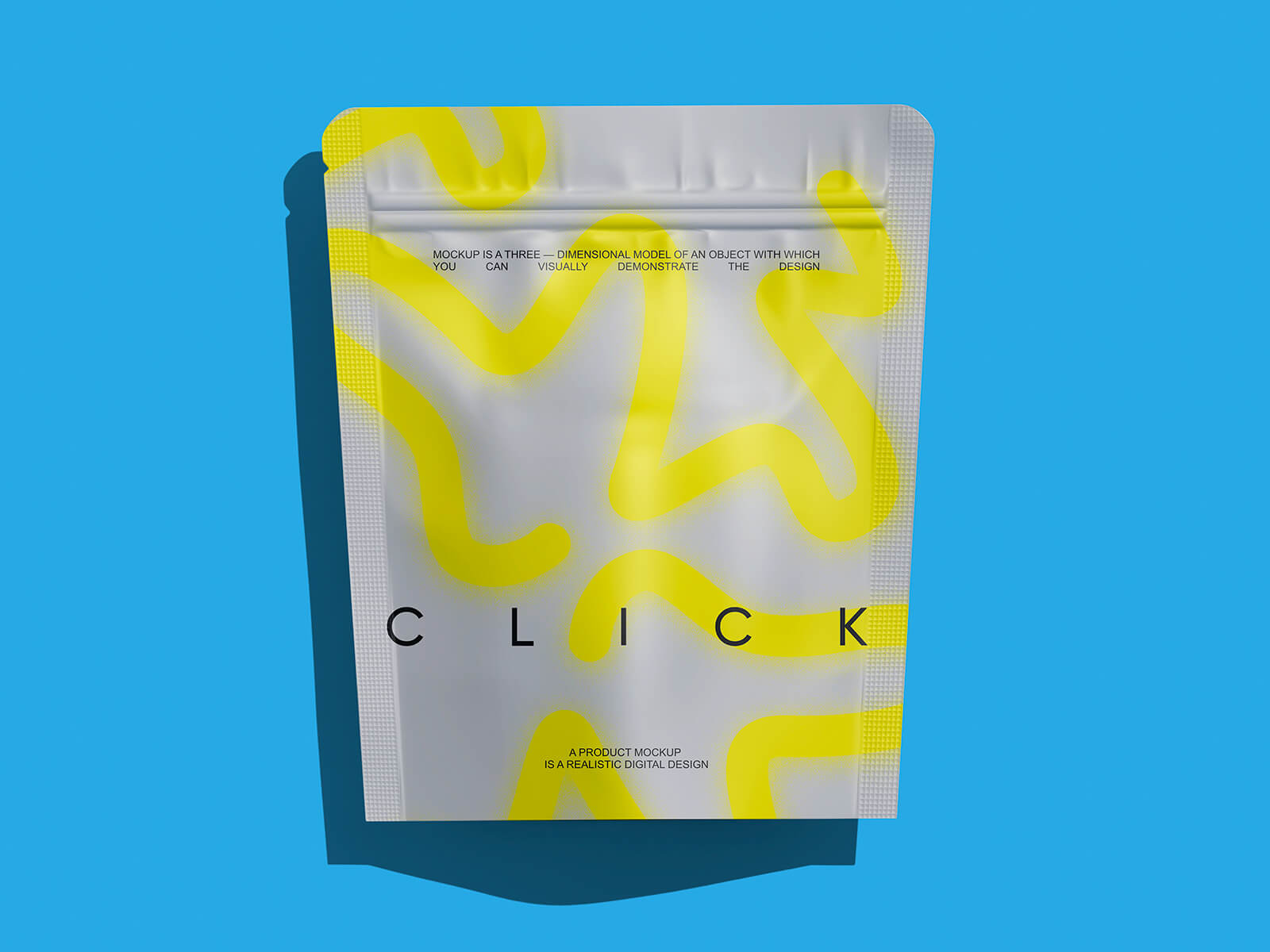 Small Matte Stand-Up Pouch Mockup