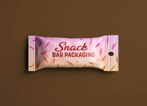 Snack Bar Packaging Mockup