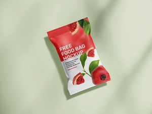 4 Free Snack Food Packaging Pouch Mockup Files