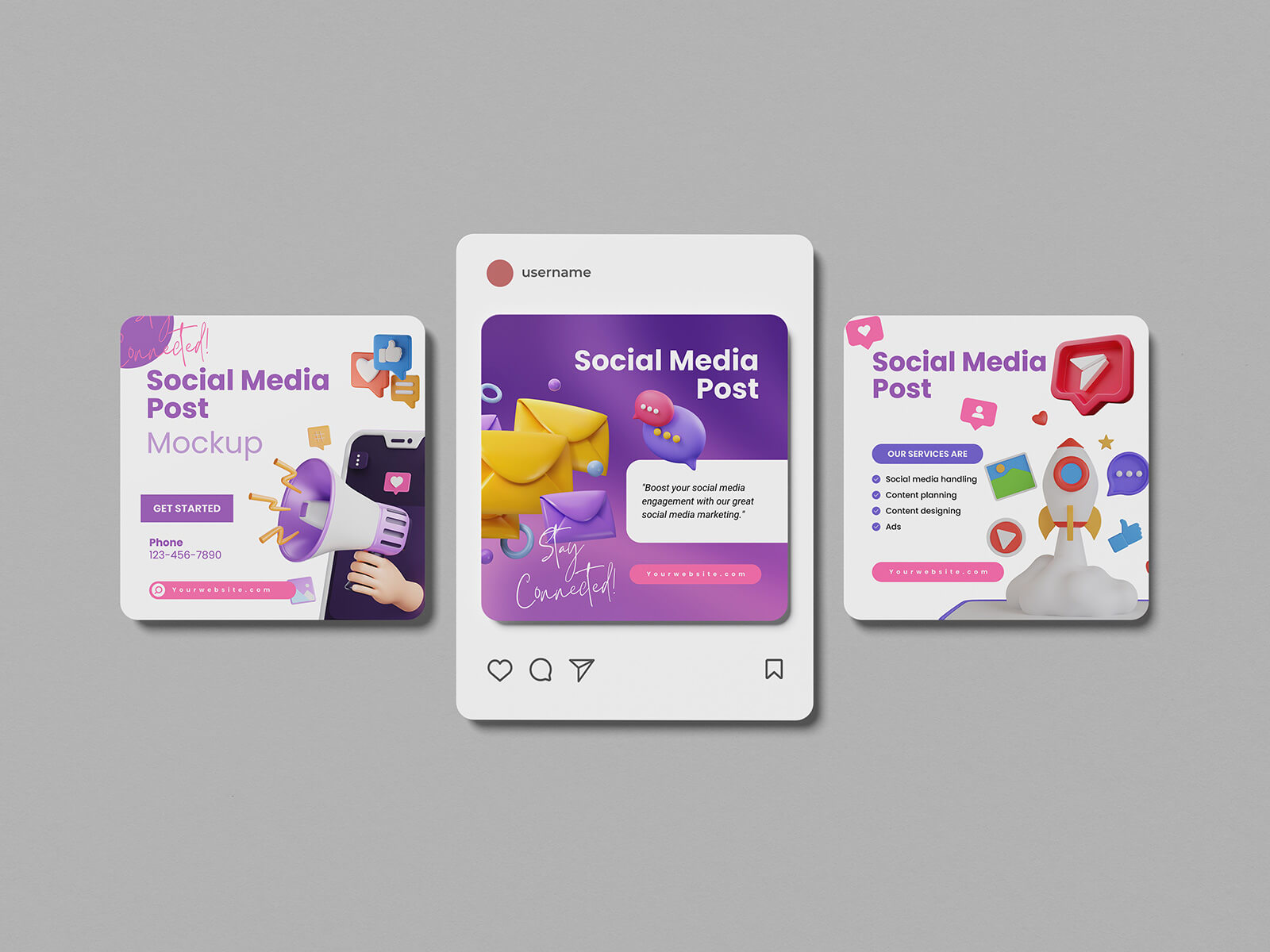 Social Media Instagram Post Mockup 2026