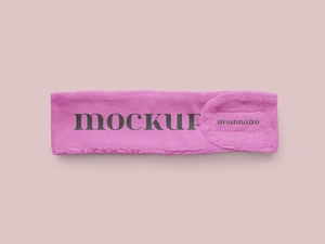 Spa Head Wrap / Cosmetic Velcro Bandband Mockup