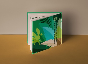 Catalogue de couverture arrière carrée MACKUP