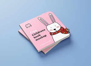 Square Children's Book / Booklet Mockup Set