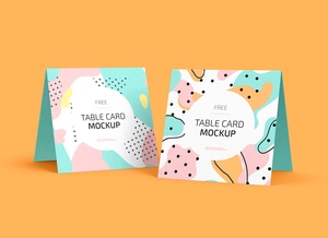 Square Greeting / Table Card Mockup Set