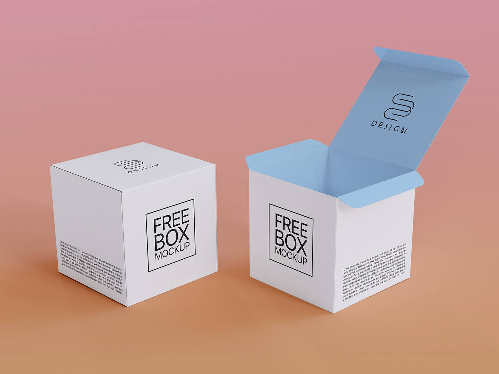 8K Quadratische Produktbox Open Product Box