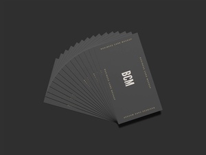Maqueta de tarjetas de presentación apiladas