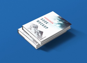 Stacked Hardcover Book Mockup