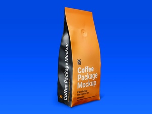 Stand-up-Beutel-Kaffeetasche Verpackung Mockup Set
