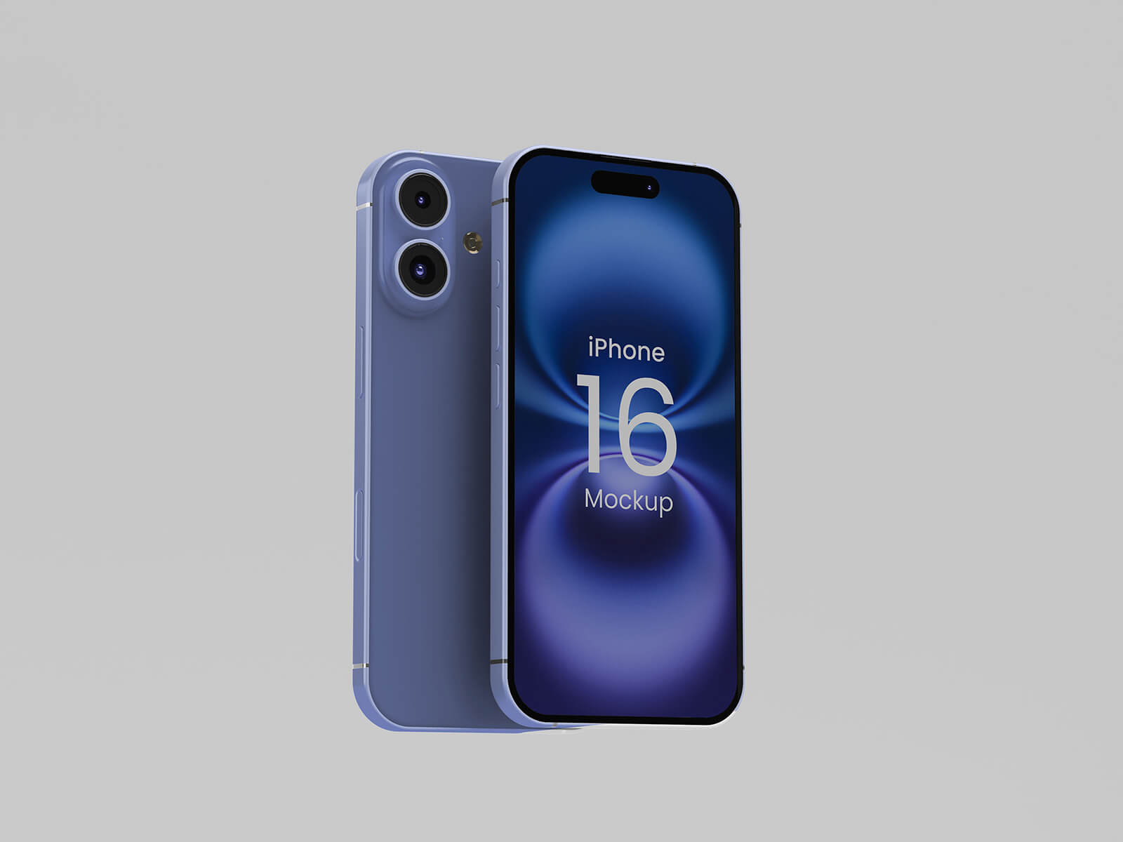 スタンディングiPhone 16モックアップ