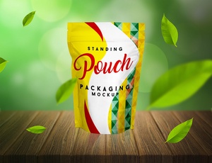 Stand-up-Beutelverpackung Mockup