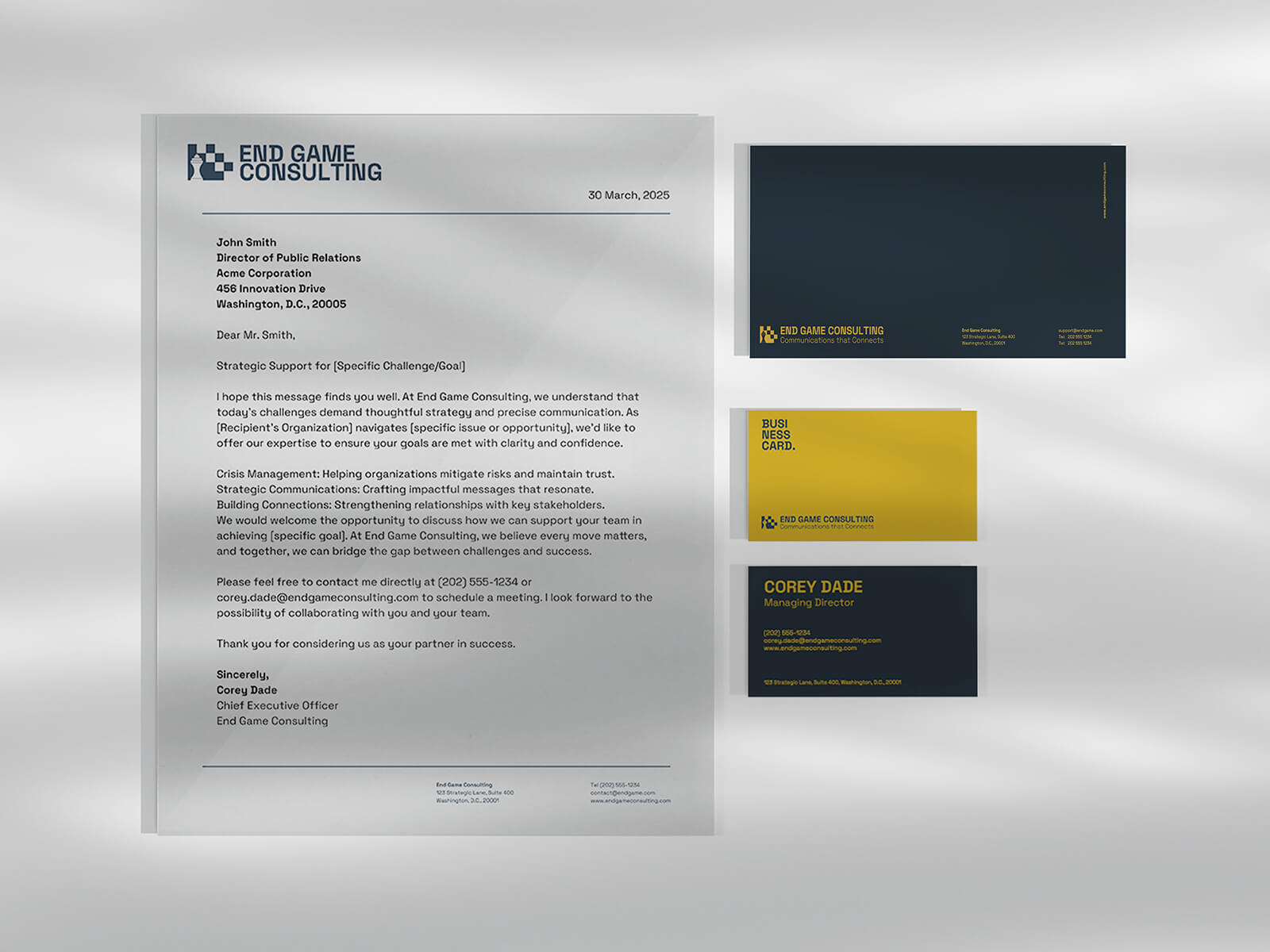 Shadow Stationery Brand Identity Mockup