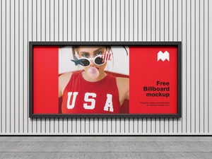 Street Billboard Mupi Mockup Set