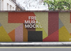 Street Mural Wall Mockup