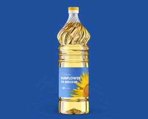 Sunflower Cooking Oil Bottle Mockup Set