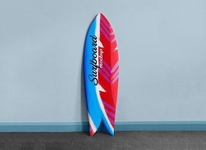 Бесплатный макет доски для серфинга PSD