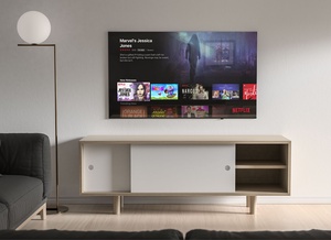 Wohnzimmer 4K TV -Bildschirmmodelle
