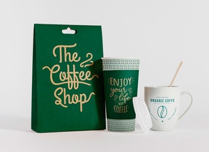 Take Away Coffee Cup & Burger Packaging Mockup