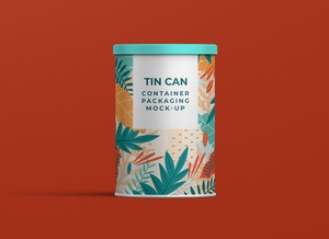 Tin Can Container Mockup