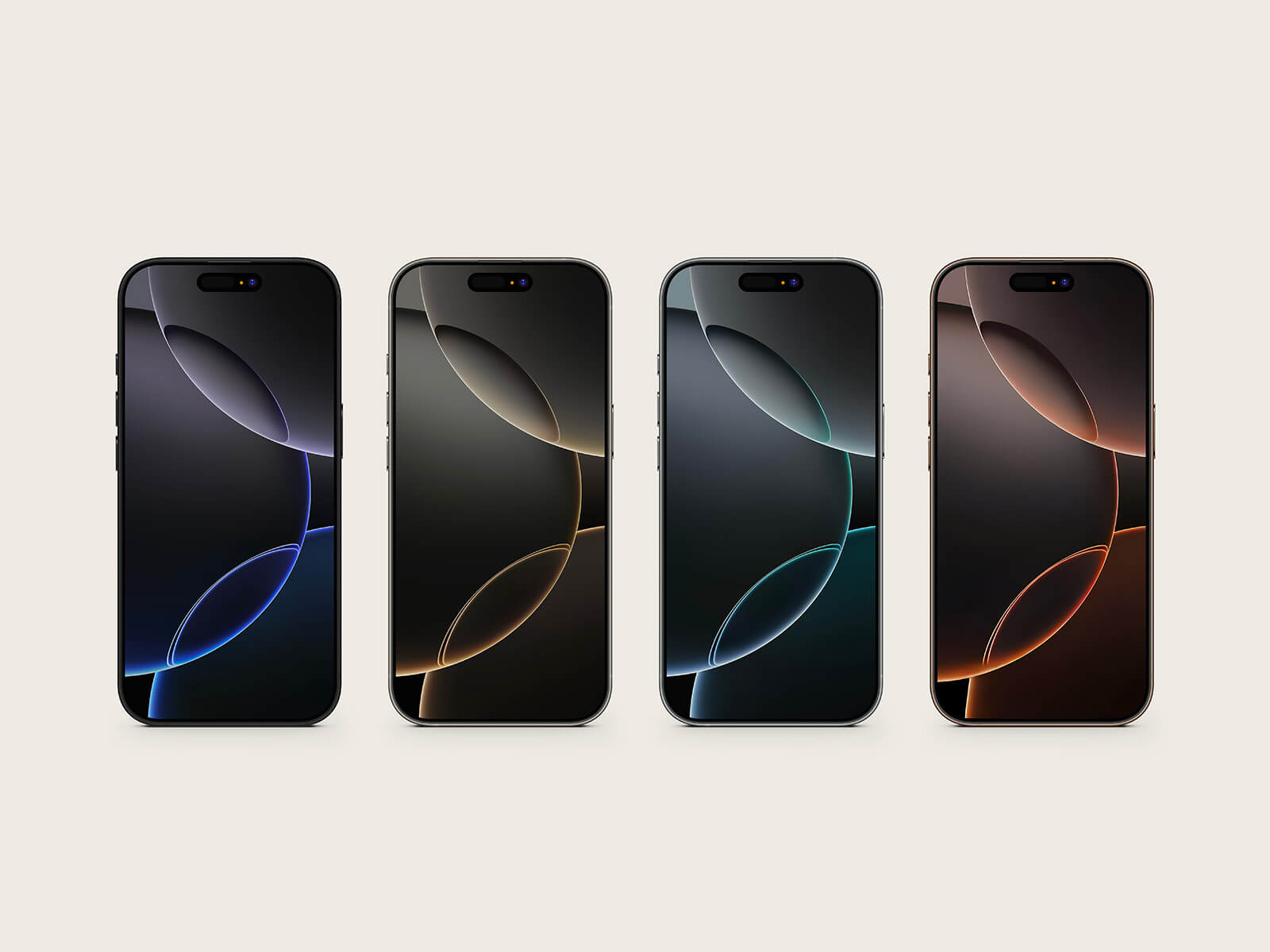 チタンiPhone 16 Proモックアップ