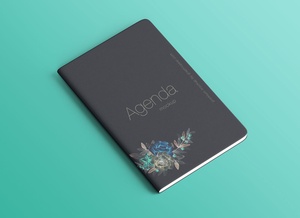 Title Cover of Notebook Mockup