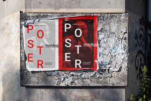  Torn Street Poster Mockup