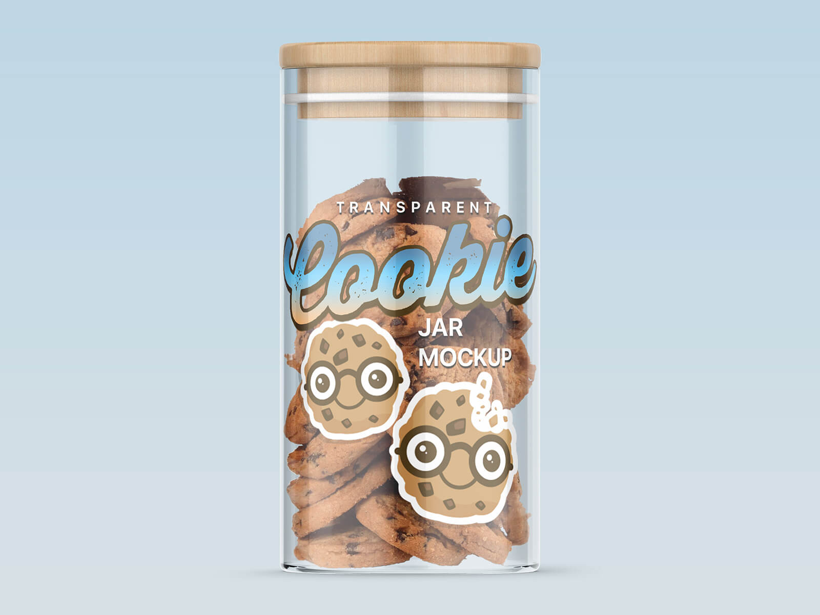 Transparent Cookie Jar Mockup