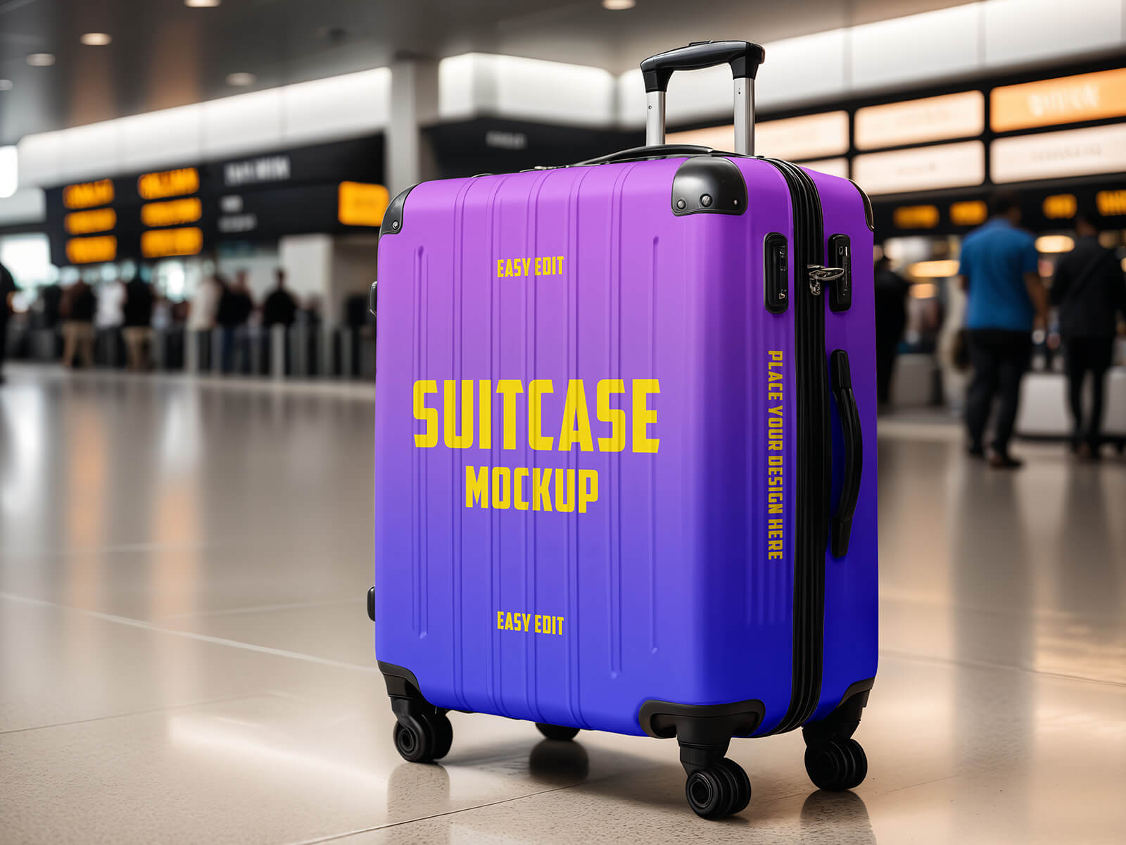 Travel Trolley Bag Mockup Mockup