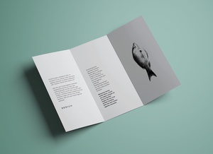Premium Tri-Fold Brochure Mockup