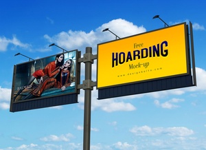 Two Way Billboard Mockup