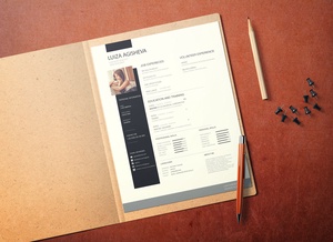 U.S. Paper Letter Size Mockup For Business Document, Letterhead or Resume