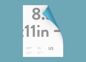 US Paper Letterhead / Flyer Mockup