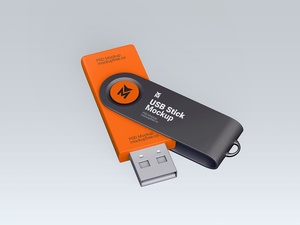 USB Memory Stick Mockup Set