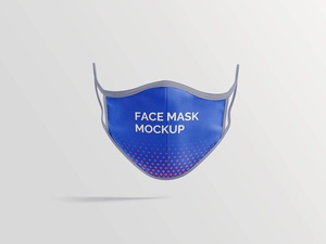 Ultra High Resolution Fabric Face Mask Mockup Set