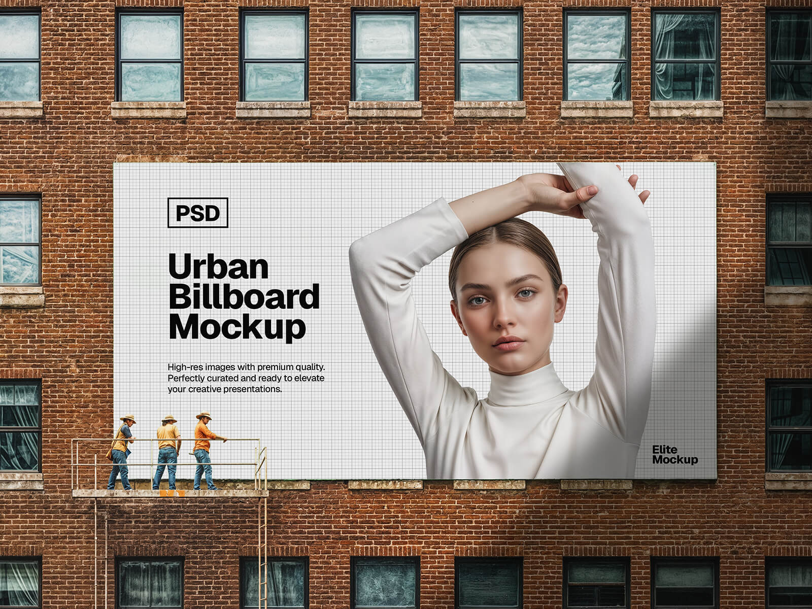 Plakatmodell für städtische Gebäude